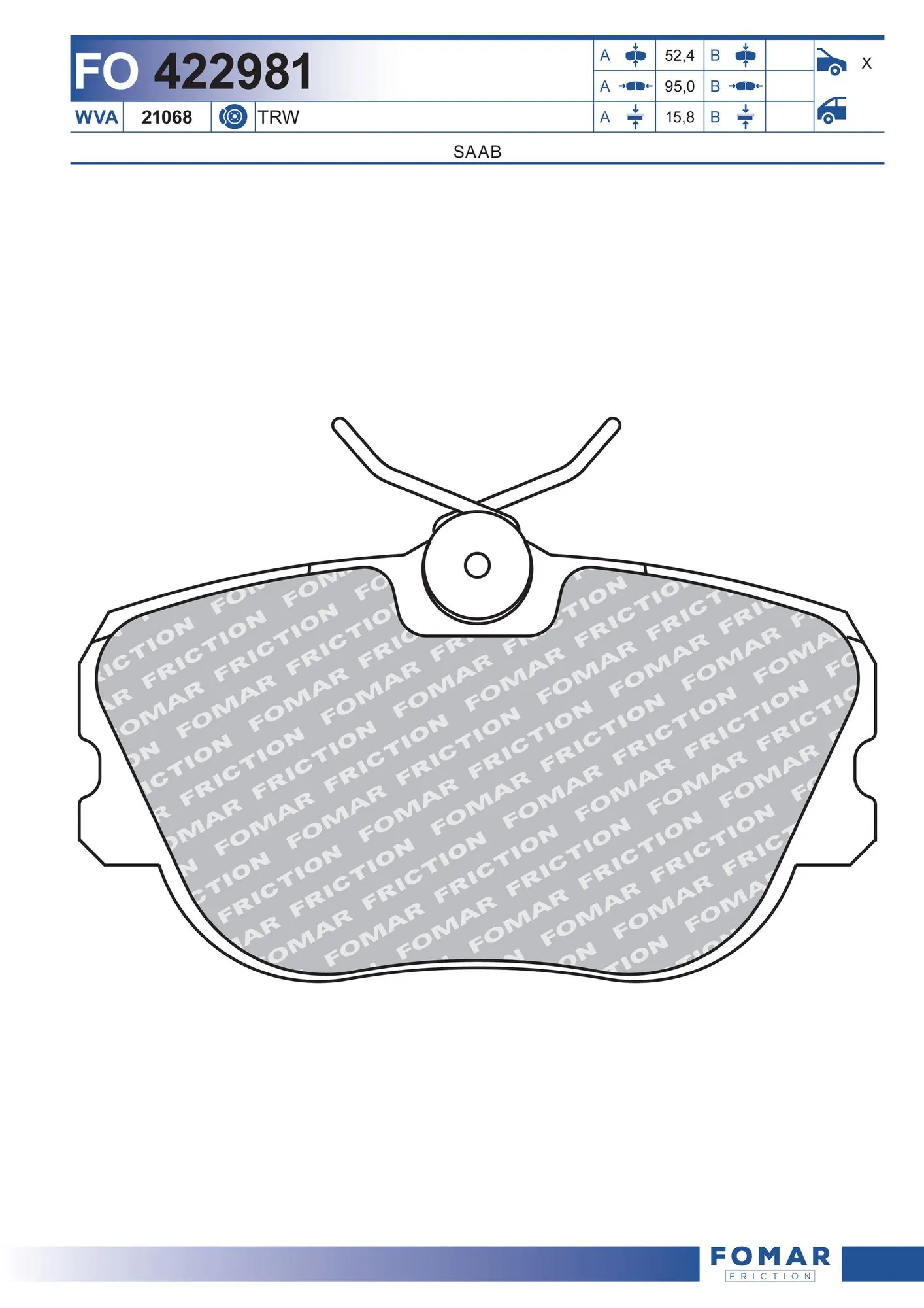 Brake Pad Set, disc brake